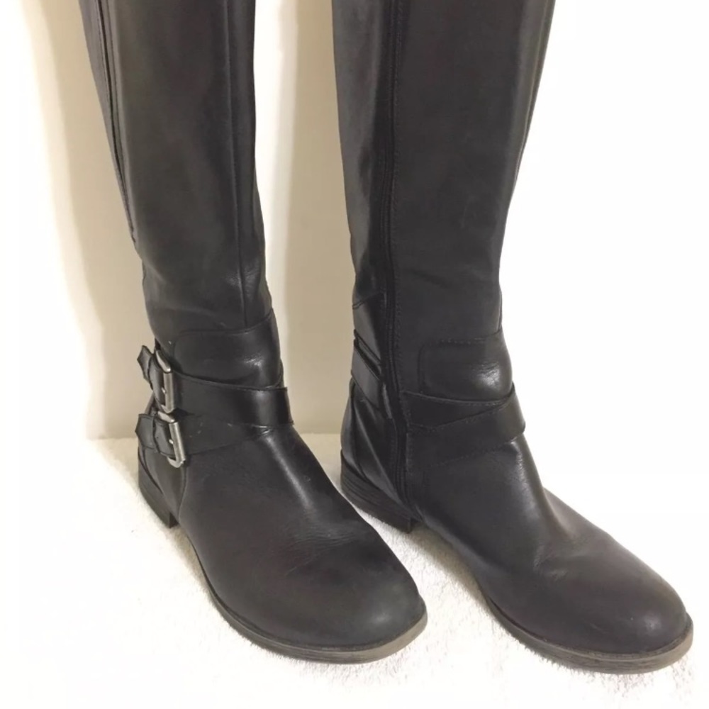 Kelly Katie leather motorcycle boots